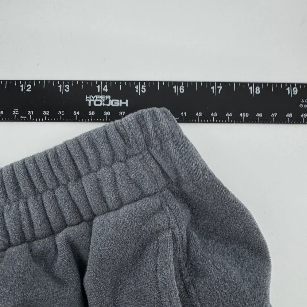 Nike Air Jordan Mens Gray Fleece Sweatpants Large Jumpman Logo Drawstring
